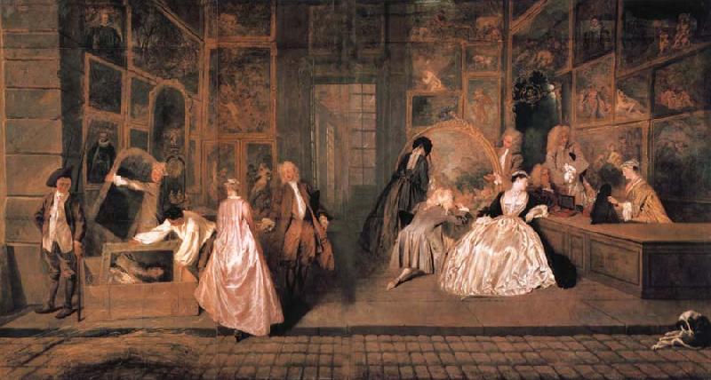 Jean-Antoine Watteau Gersaint-s Shopsign oil painting picture